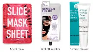 Soorten gezichtsmaskers